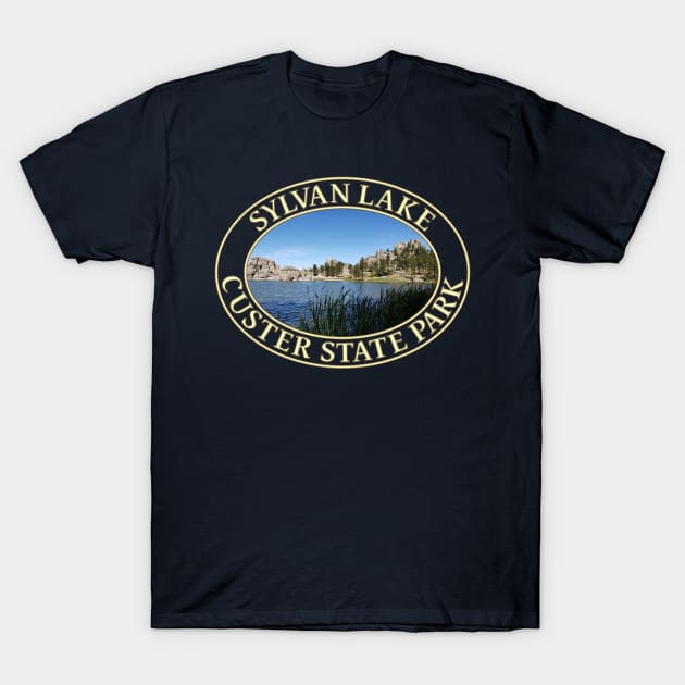 Sylvan Lake at Custer State Park in South Dakota T-Shirt by GentleSeas